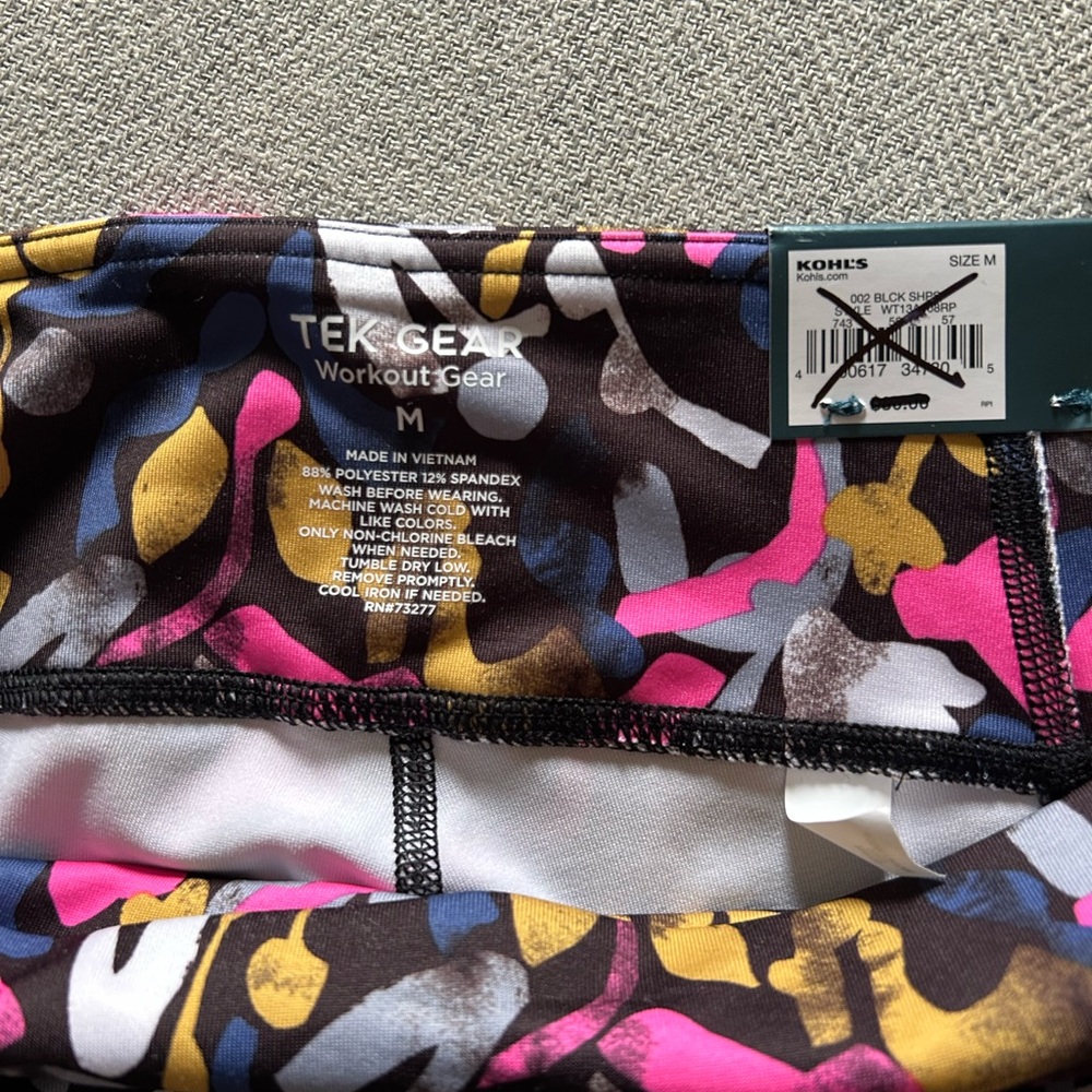 Tek Gear Multicolor Abstract Leggings - Picture 9 of 9